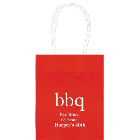 Big Word BBQ Mini Twisted Handled Bags